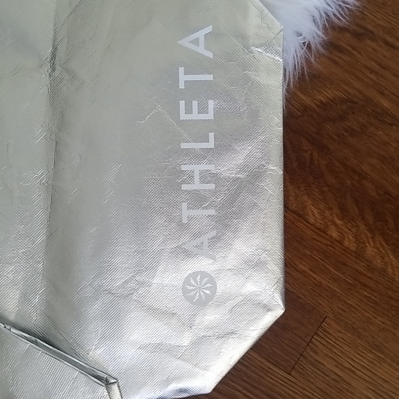 Athleta reusable silver tote bags silver - Picture 2 of 4